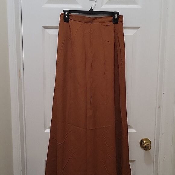 BLK DNM Long Skirt in Cognac - Picture 1 of 12